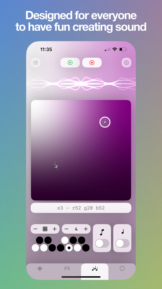 #2. Gradient Synth (iOS) 由: Corey Lofthus