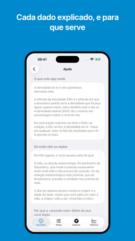 Densidade do Ar e Altitude DA screenshot 5 of 5