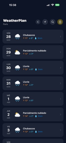 WheatherPlan screenshot