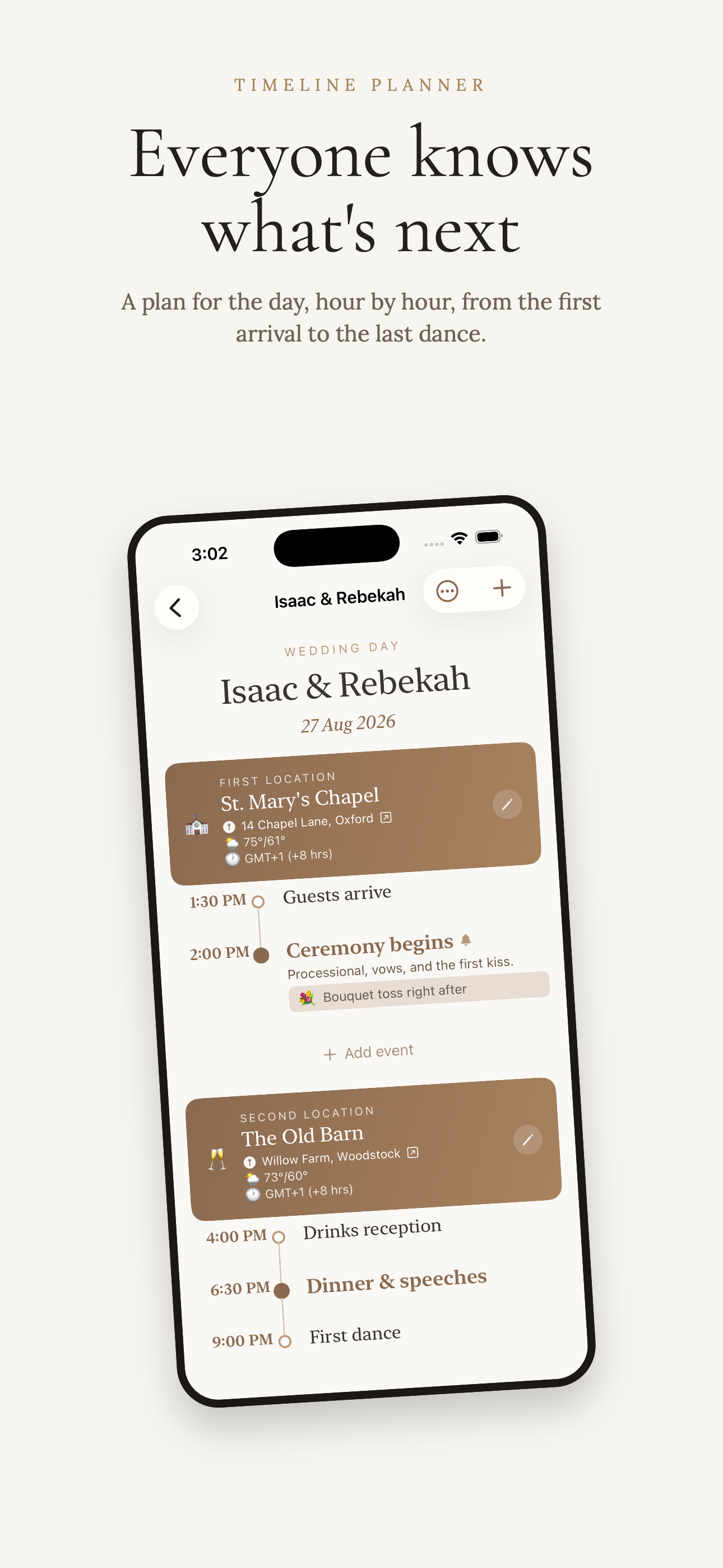 Timeline Planner screenshot 2