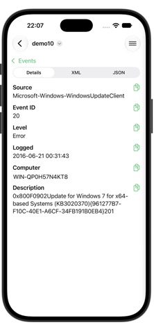 EVTX Reader Screenshot 2 of 3
