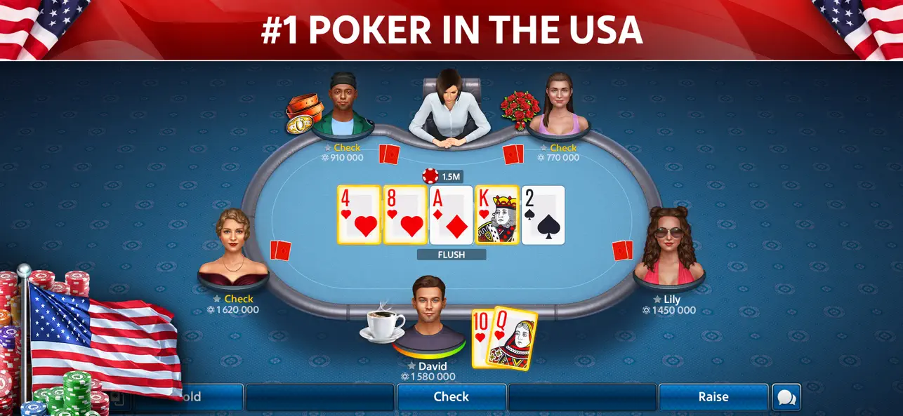 #1. Texas Poker: Pokerist Pro (iOS) Ved: KamaGames