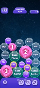 Merge Bubbles - Word Game screenshot