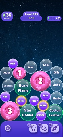 Merge Bubbles - Word Game Screenshot 2 of 3