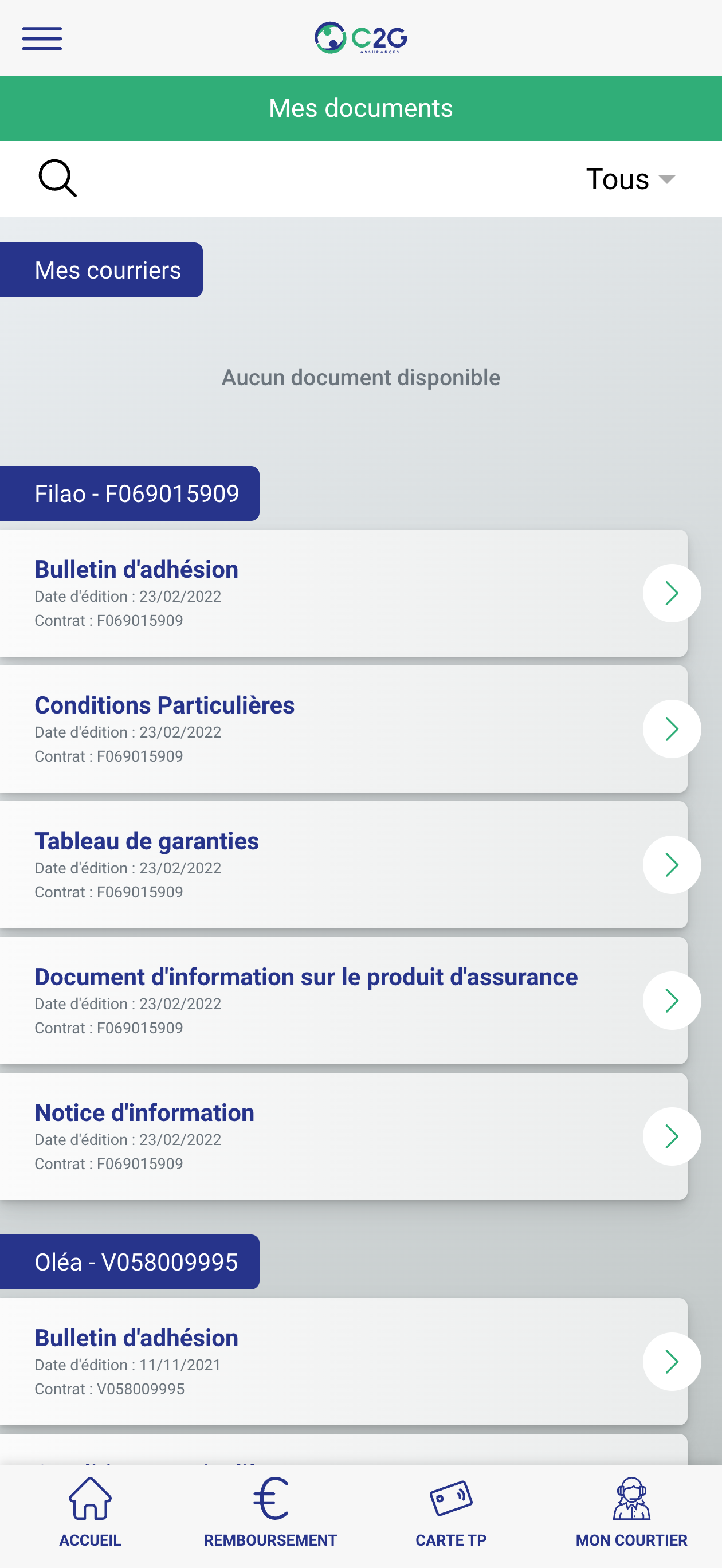 C2G Assurances screenshot 5
