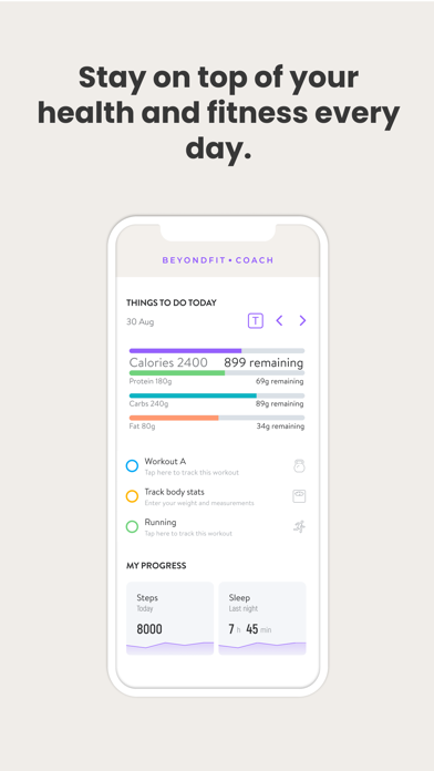 BeyondFIT Coach Screenshot