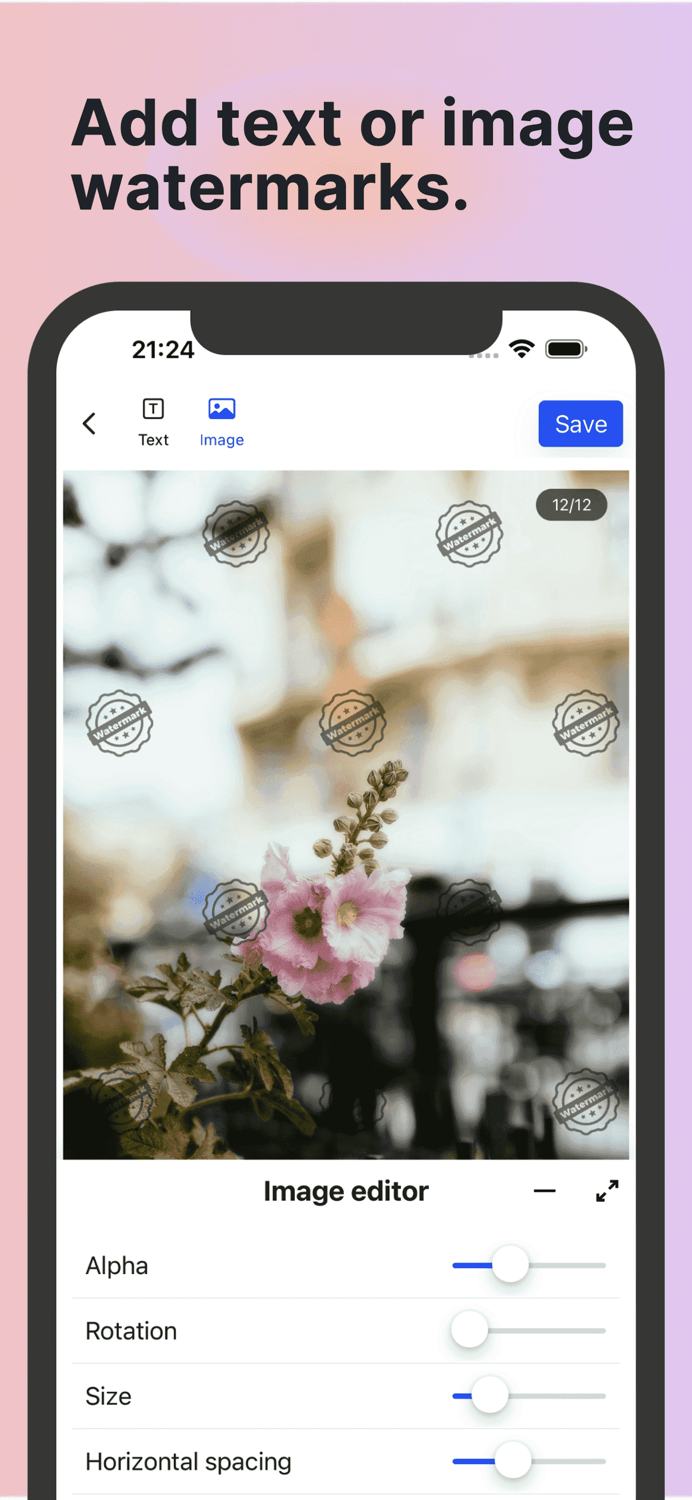 WatermarkX - Markup photos app