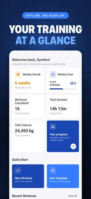 Gymbro: Lifting Log & Tracker screenshot 3