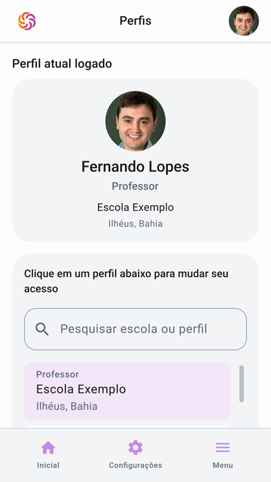 Hub Educacional Screenshot