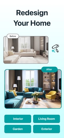 AI Home & Room Interior Design iPhone screenshot