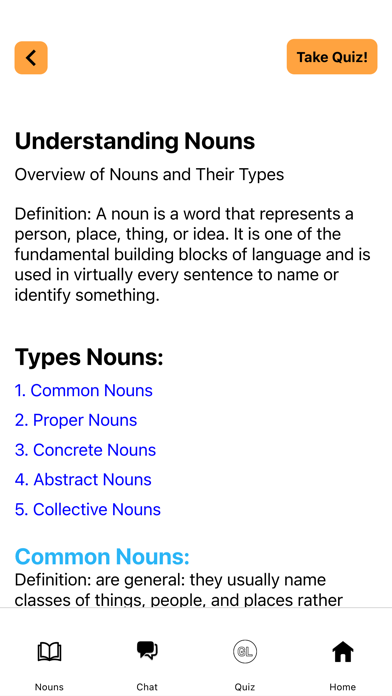GrammarLab Parts of Speech Screenshot