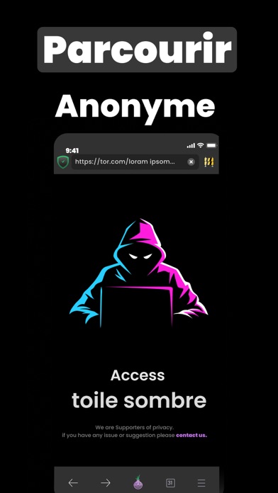 Screenshot #3 pour Onion TOR Browser +VPN Privacy