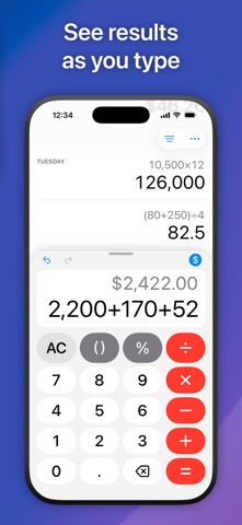 Dash Calc: Simple Fast Math Screenshot 3 of 10