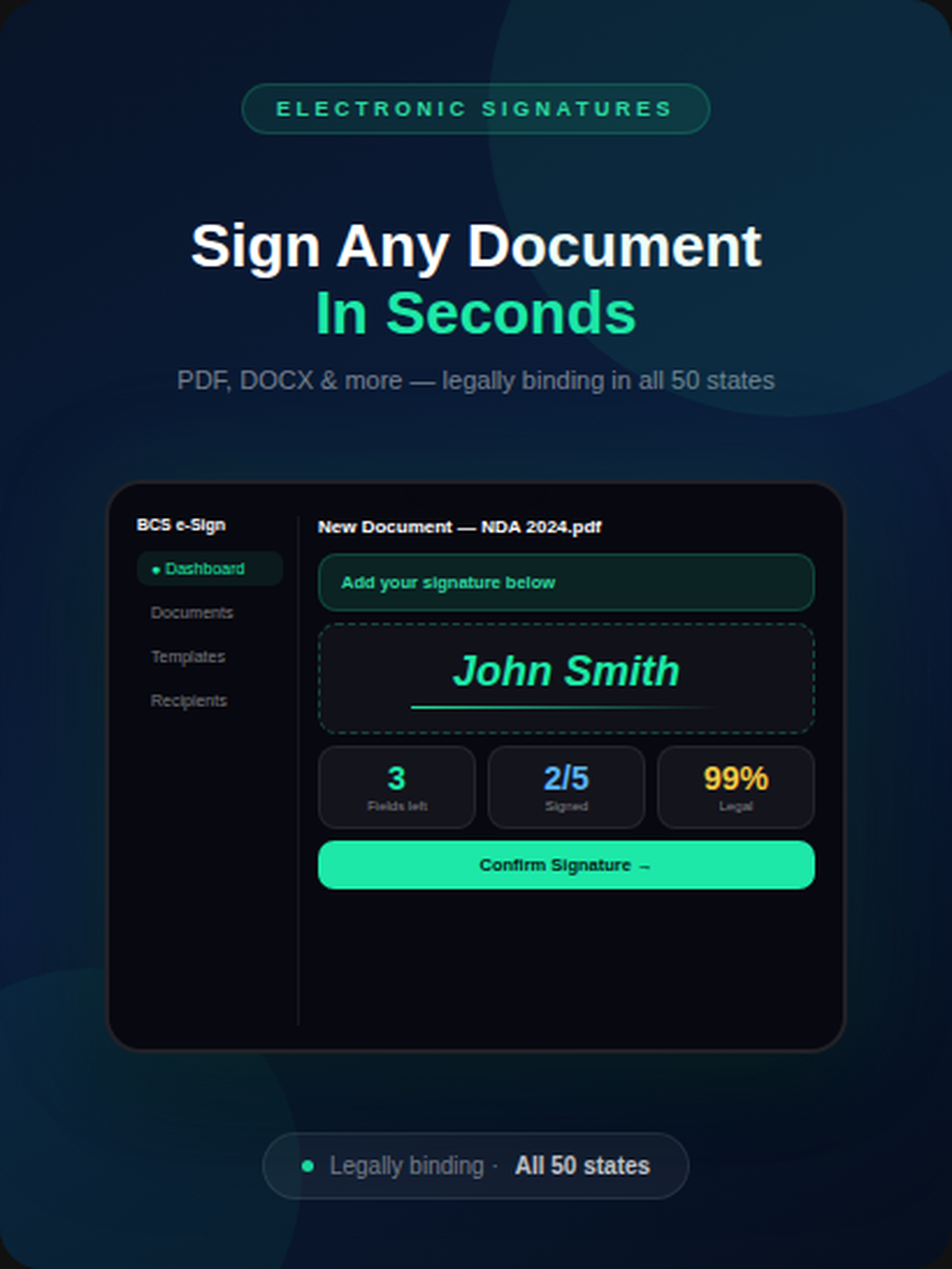 BCS e-Sign screenshot 9