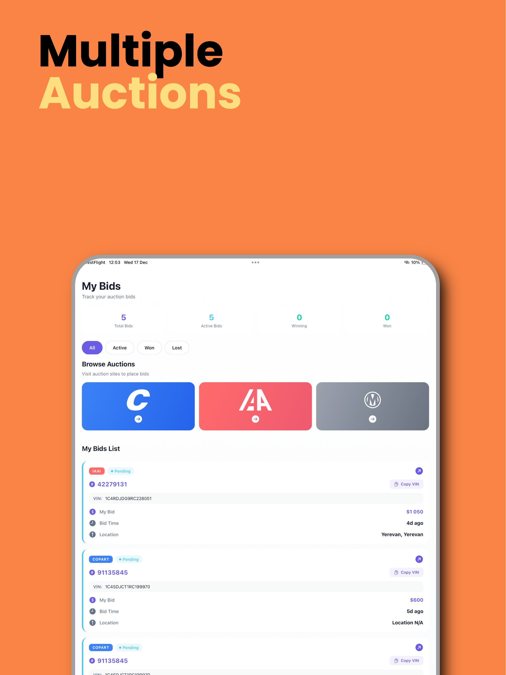 Autobuy Bidder screenshot 6