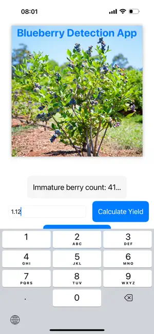 Blueberry Yield Analyzer screenshot 2