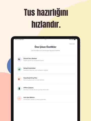 Tus Bankası - Tus Hazırlık iPad screenshot