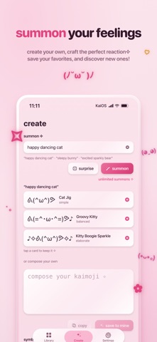 Kaimoji iPhone screenshot