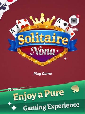 Solitaire Nona iPad screenshot