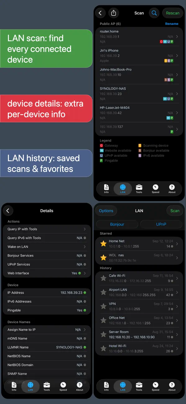 Screenshot #1 pour Network Analyzer Pro