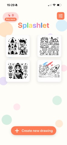 Splashlet: AI Coloring Book screenshot