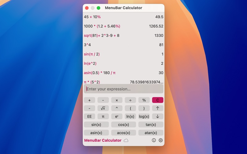 App screenshot