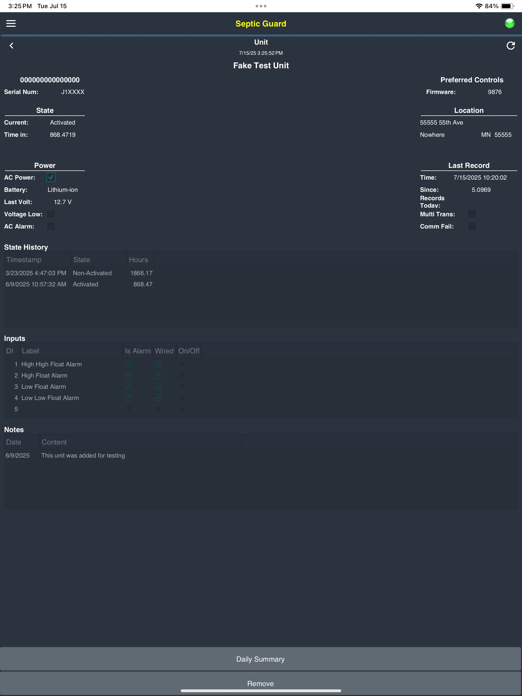 Septic Guard Client
