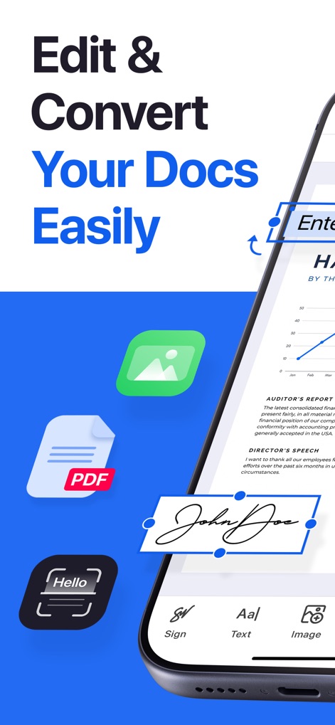 Forma: PDF Document Editor - このアプリは、ユーザーがテキストや画像を簡単に編集できる直感的なインターフェースを提供し、PDF文書への署名機能も搭載しています。