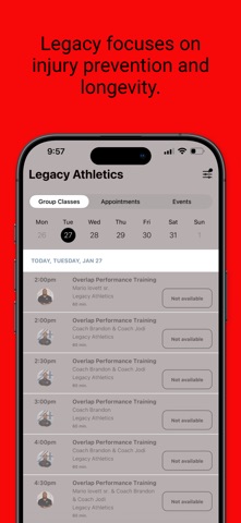Legacy Athletics South Tampa screenshot