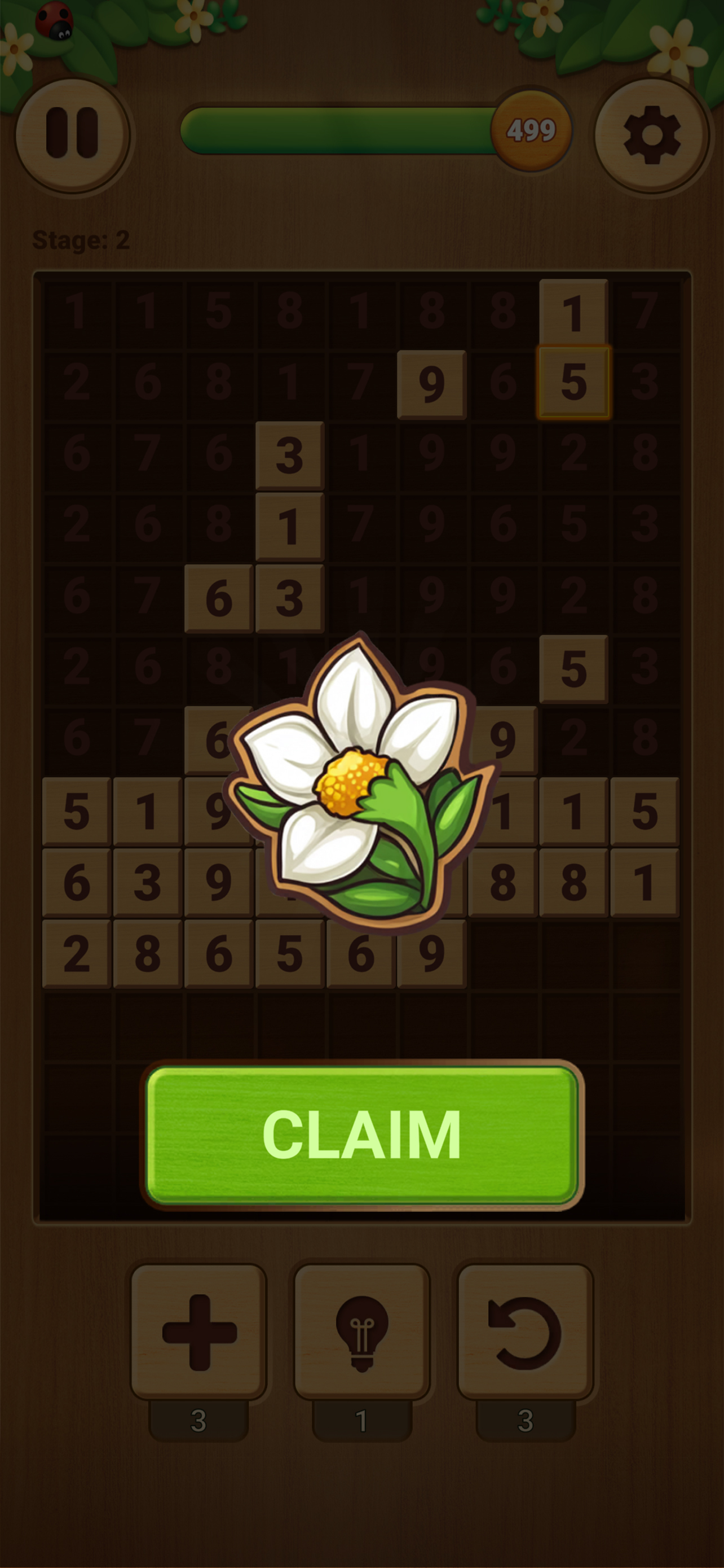 Wood Ten: Number Puzzle