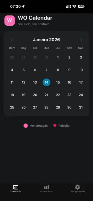 WO Calendar screenshot 1