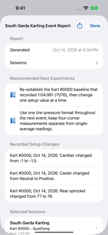 KartTrackerAI Rennleistung screenshot 10 of 10