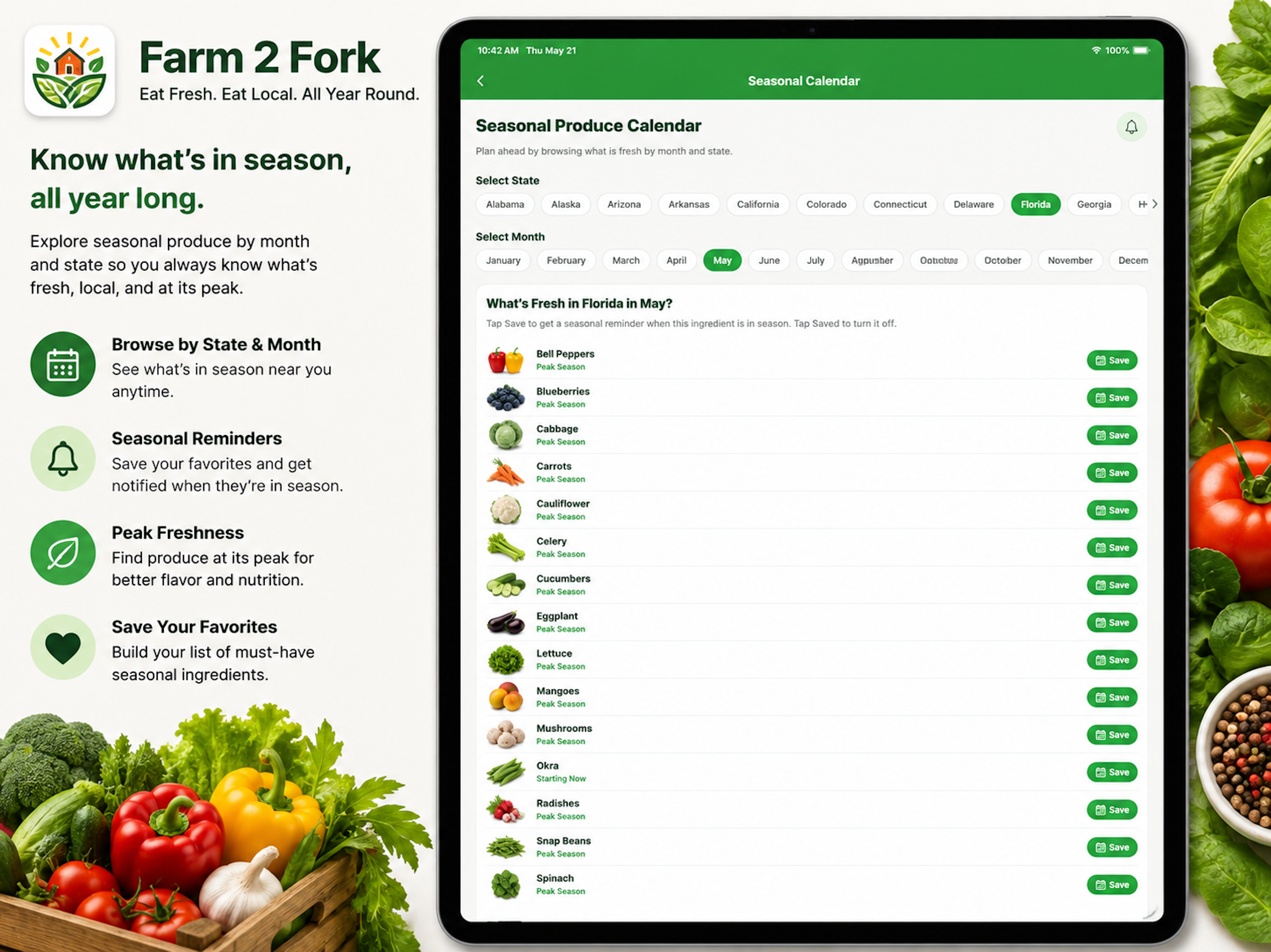 Farm2Fork: Seasonal Recipes