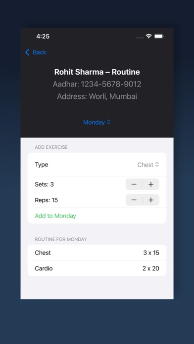 GymCoachX Screenshot
