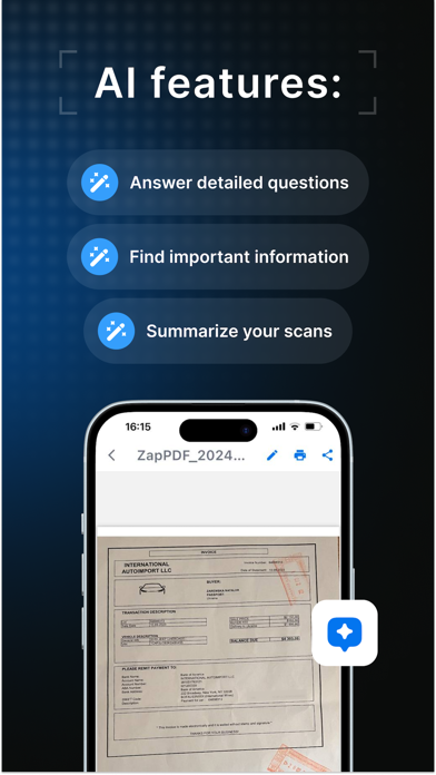 Zap Scan: Photo to PDF Scanner Screenshot