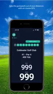 coldwater golf course iphone screenshot 2