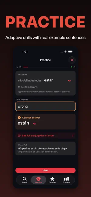 Spanish Conjugation - Conjugo screenshot 3