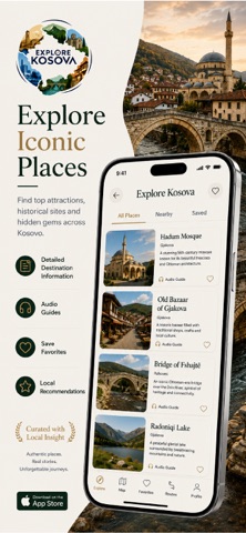 Explore Kosova iPhone screenshot