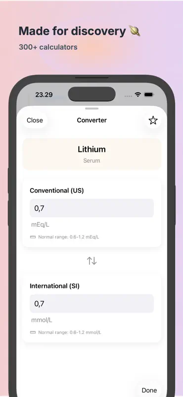 Lab Alpha Medical Converter screenshot 2 of 3