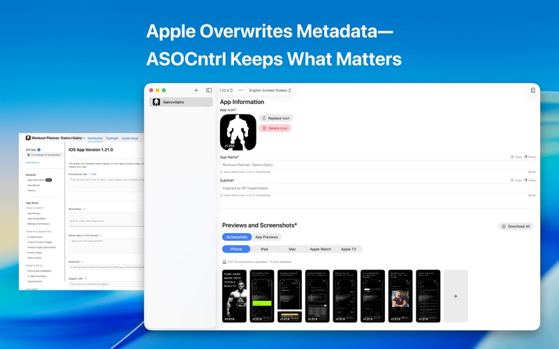 ASOCntrl: App Metadata Manager screenshot