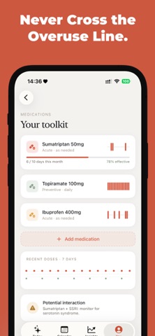 MigrainePal: Headache Tracker Screenshot 6 of 8