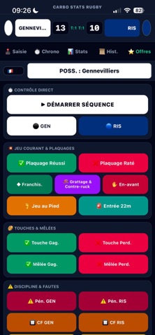 Carbo Stats Rugby screenshot 1