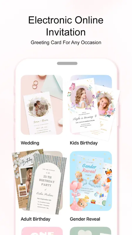 Crear invitaciones tarjetas screenshot 1 of 9