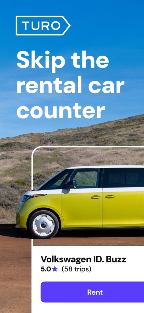 Turo — Car rental marketplace - Counter-Free Rental