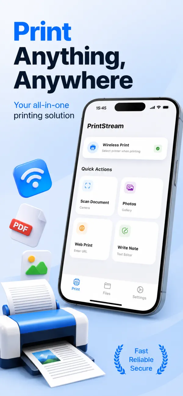 PrintStream: WiFi Printer App 截图 1