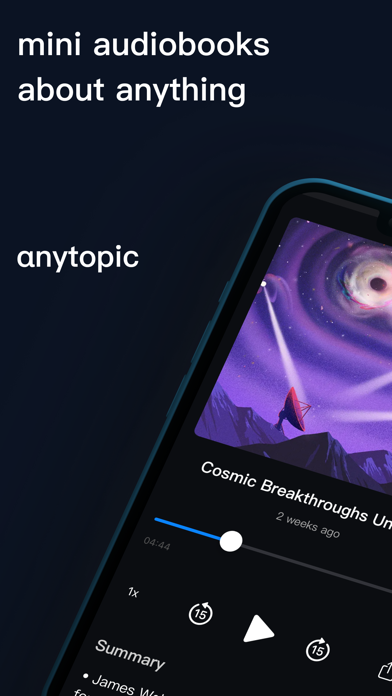 AnyTopic: Mini Audiobooks Screenshot