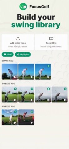 FocusGolf Swing & Golf Tracker Screenshot 5 of 6