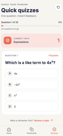 Algebra 1 Study Screenshot 3 of 3