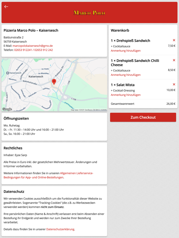 Marco Polo Kaisersesch iPad screenshot