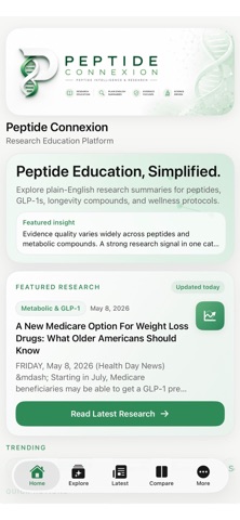 Peptide Connexion Screenshot 1 of 6
